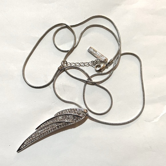 Vince Camuto Jewelry - Vince Camuto Flights of Fantasy Pave Wing Silver Tone Necklace